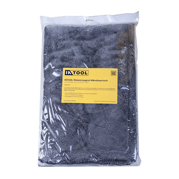 INTOOL Wassermagnet Mikrofasertuch - grau, L 50 x B 80 cm