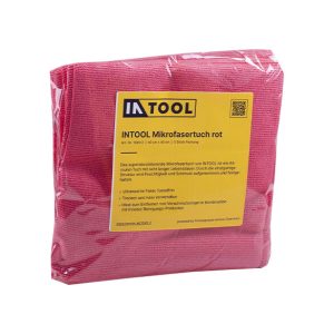 INTOOL Mikrofasertuch rot - 40 cm x 40 cm