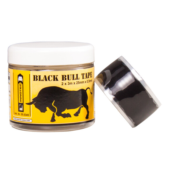 Black Bull Tape - Schwarz, 25 mm breit x 0,5 mm stark