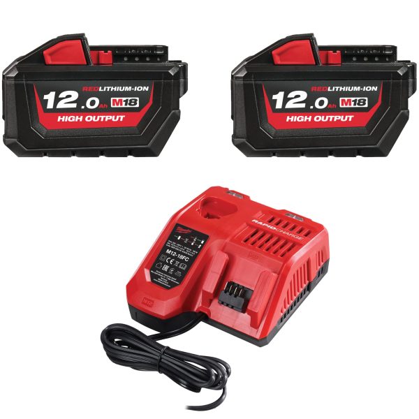 Akku Starter-Set 2x 18V/12,0 Ah M18 HIGH OUTPUT Akku + Lader M12 18 FC