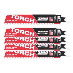 Säbelsägeblatt Metall THE TORCH NITRUS HM-bestückt 5er Pack — 150 x 3,2 mm (8 TPI)