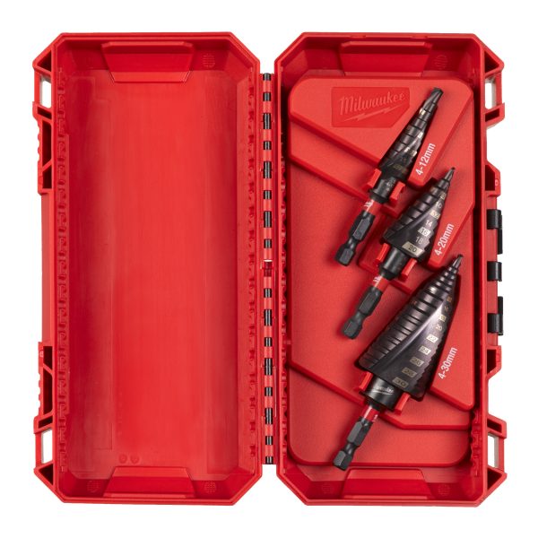 SHOCKWAVE Stufenbohrer Set — 3-teiliges Set