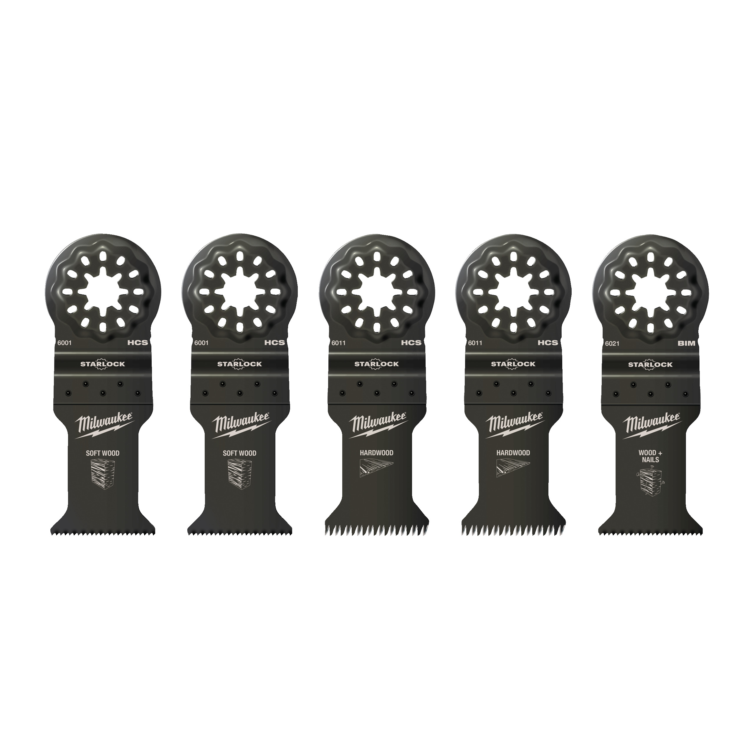 Multitool Zubehörset Holz — 5-teilig