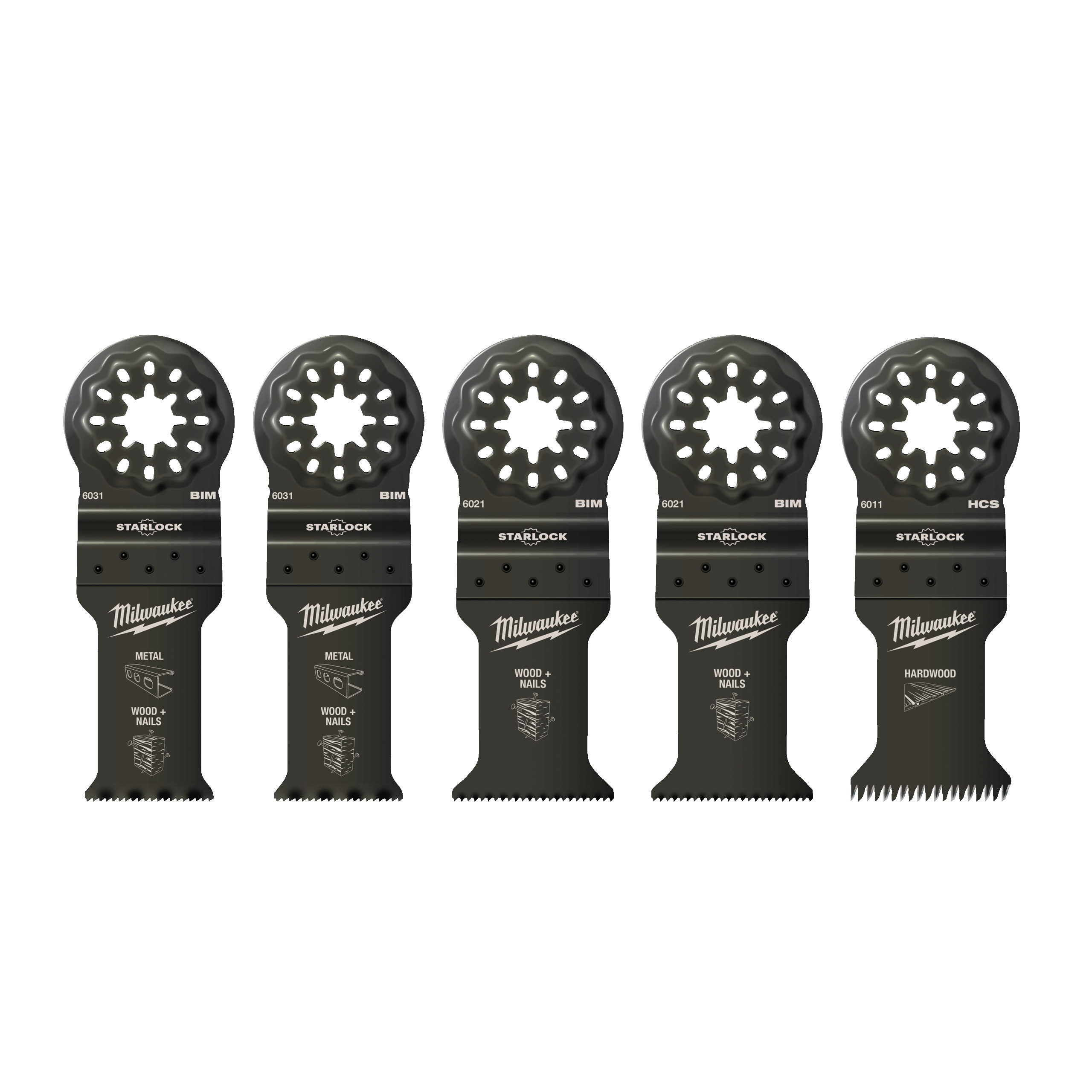 Multitool Zubehörset Holz & Metall — 5-teilig