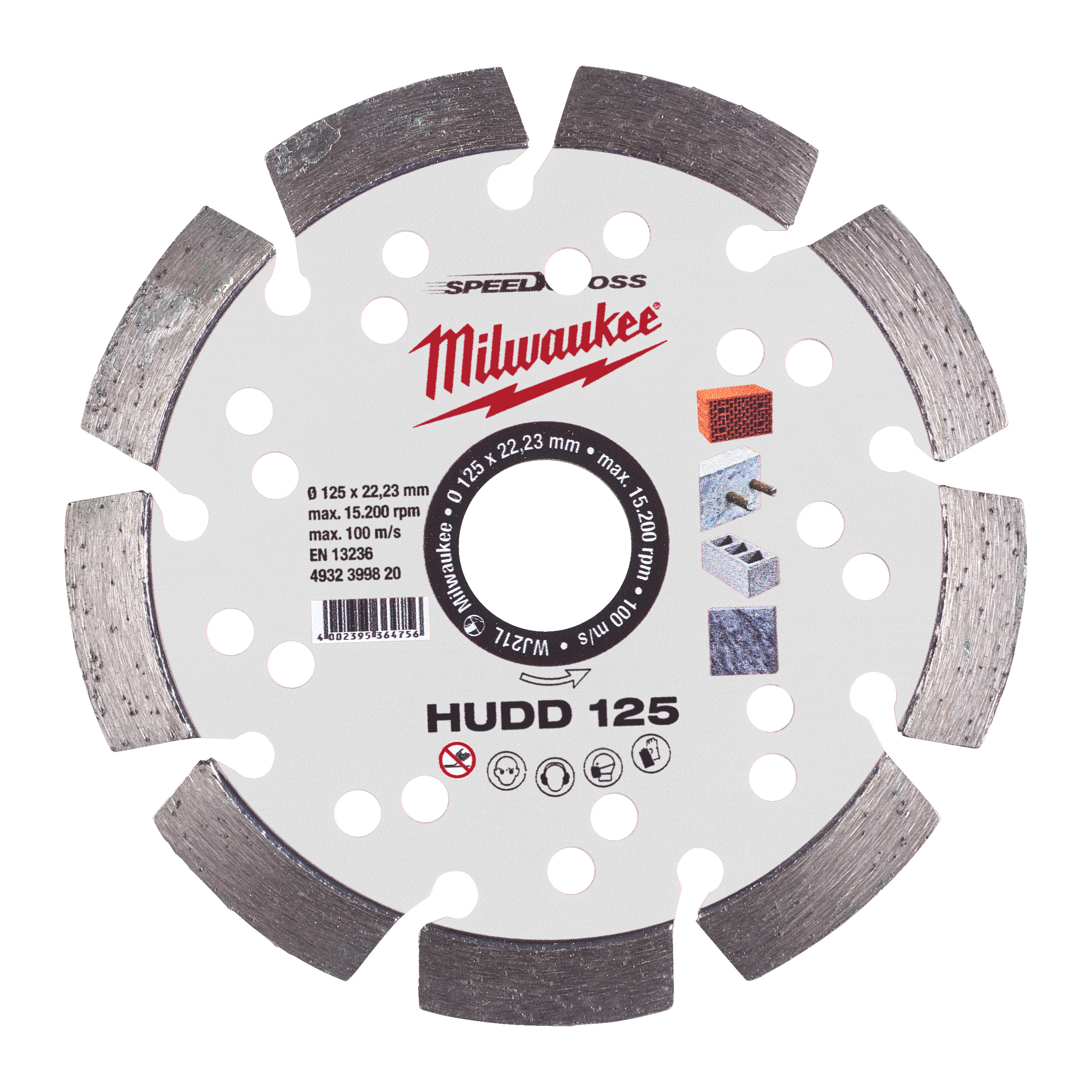 Speedcross Diamanttrennscheibe HUDD 125 mm — für harte Materialien