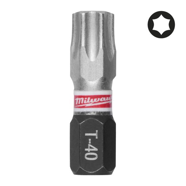 Schrauberbit SHOCKWAVE (25er Pack) — TX40 / 25 mm