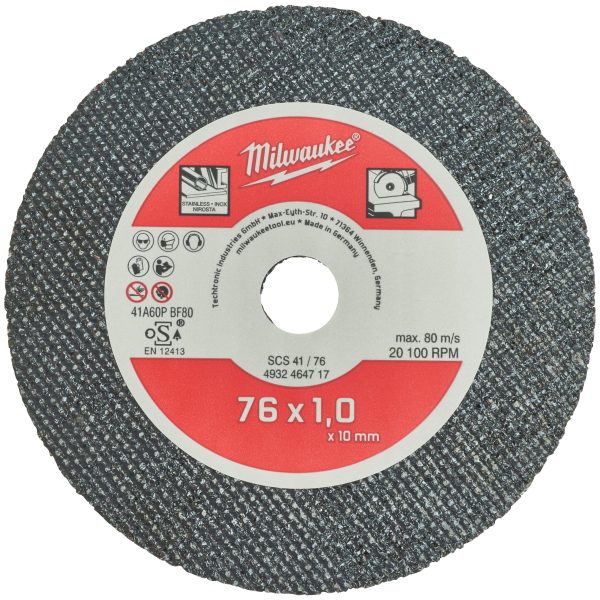 Metalltrennscheibe SCS41 76 mm — für Stahl, Edelstahl