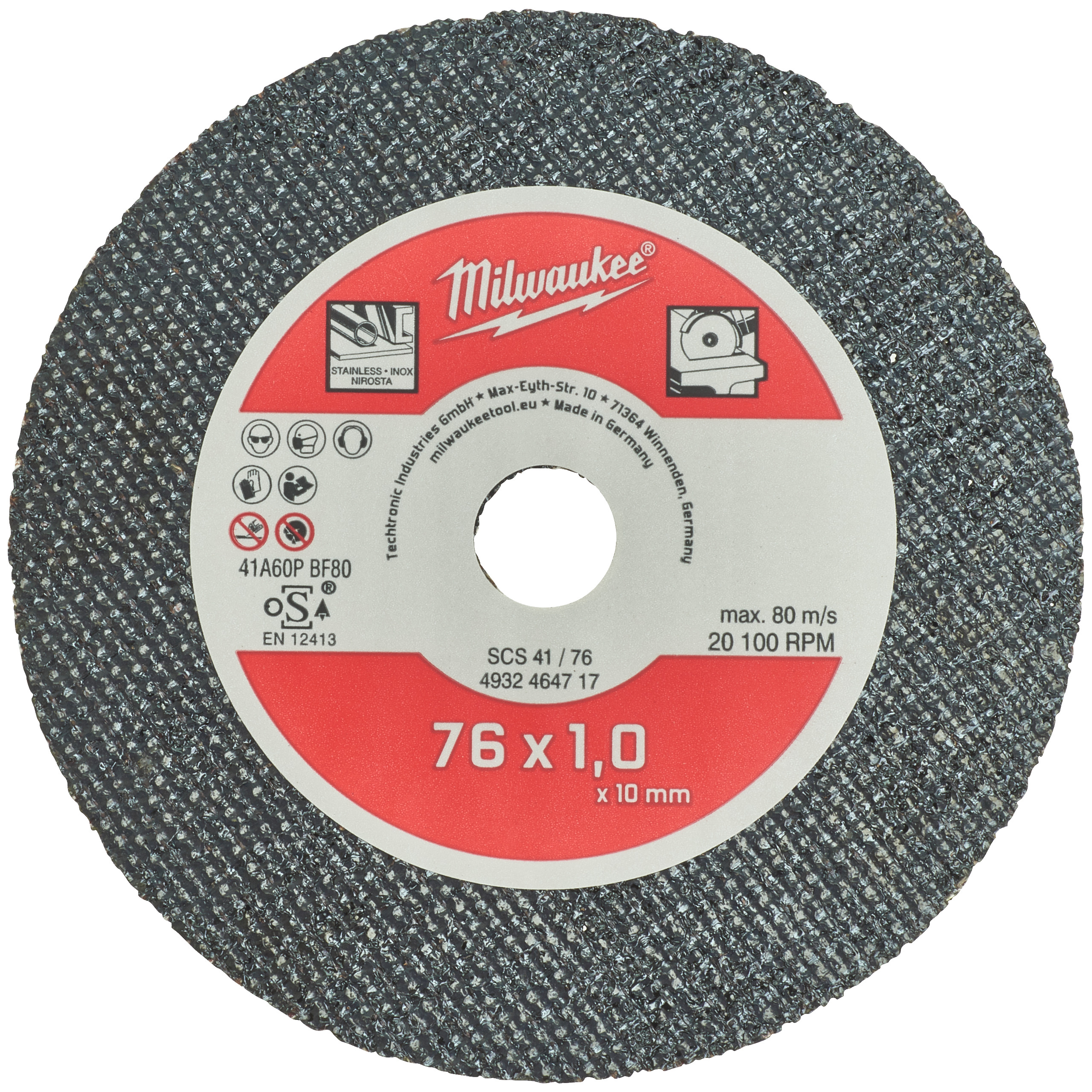 Metalltrennscheibe SCS41 76 mm — für Stahl, Edelstahl
