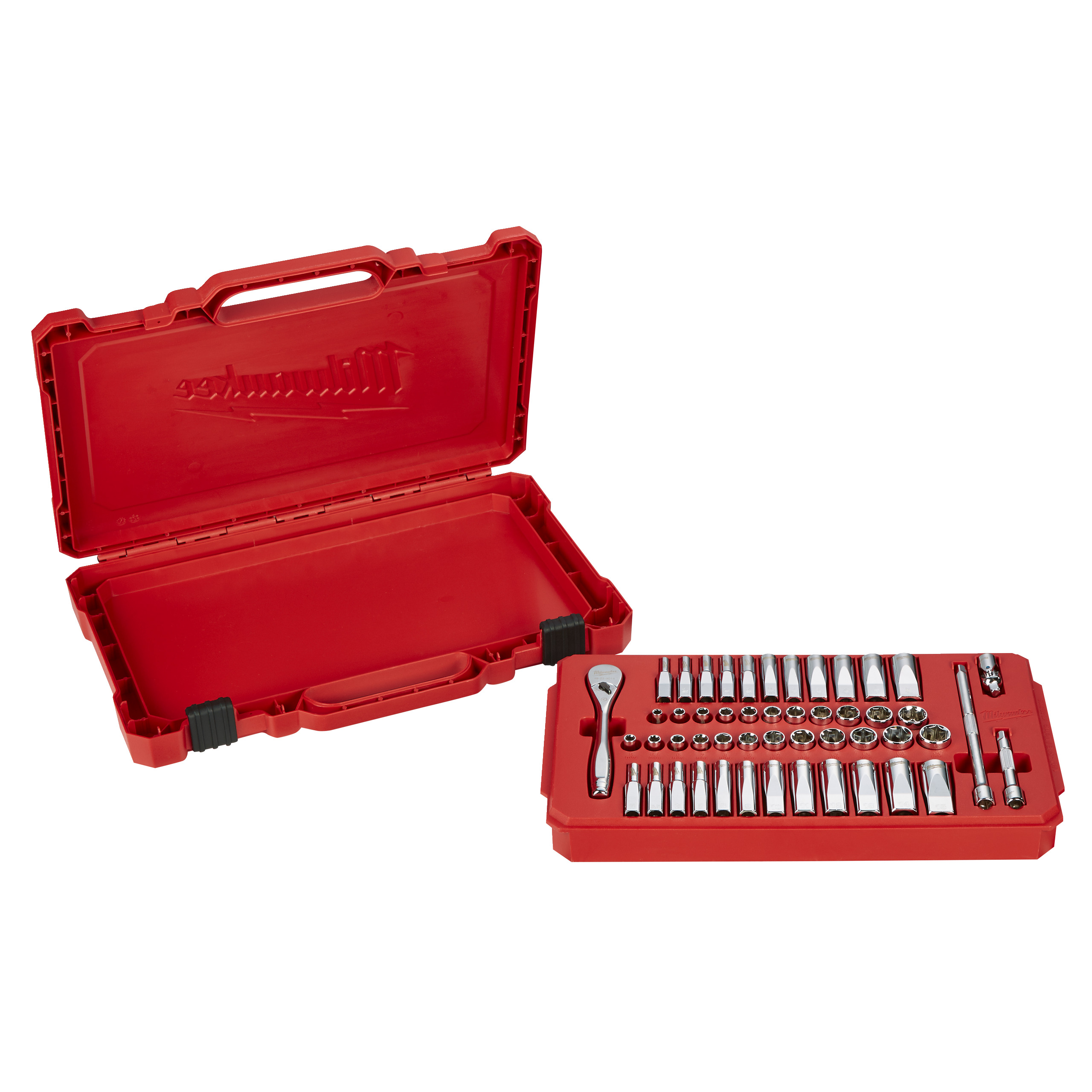 Ratschen- und Steckschlüsseleinsatz Set 1/4" imperial & metrisch — 50-teilig – Bild 3