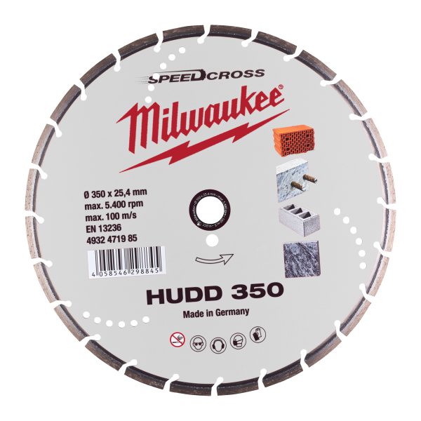 Speedcross Diamanttrennscheibe HUDD 350 mm — für harte Materialien