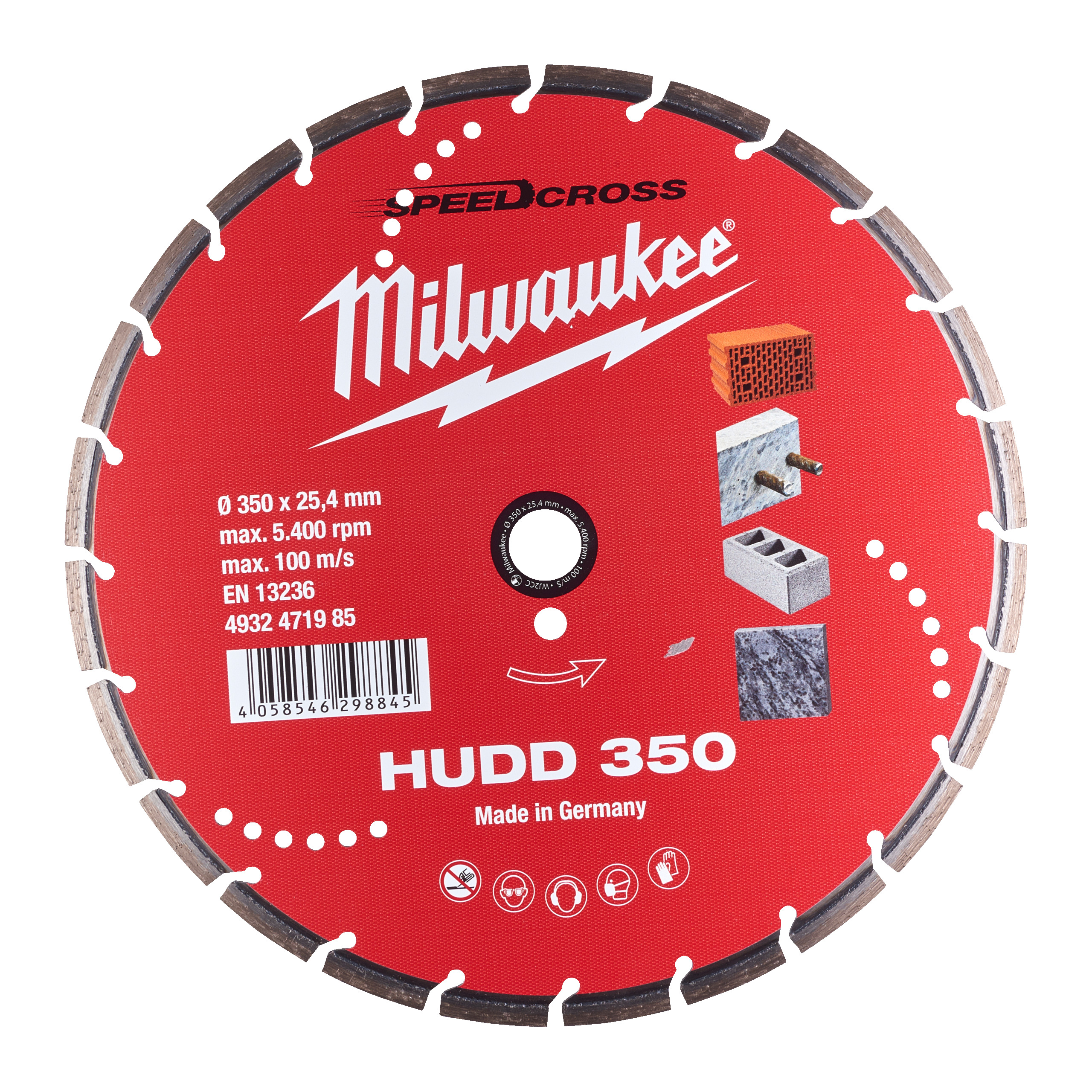 Speedcross Diamanttrennscheibe HUDD 350 mm — für harte Materialien – Bild 2