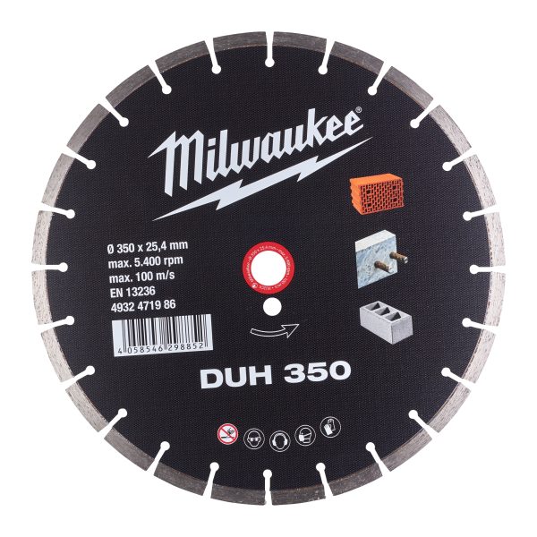 Diamanttrennscheibe DUH 350 mm — für harte Materialien