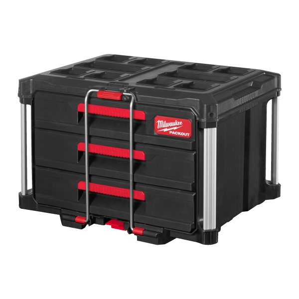 PACKOUT Koffer mit 3 Schubladen — 560 x 410 x 360 mm