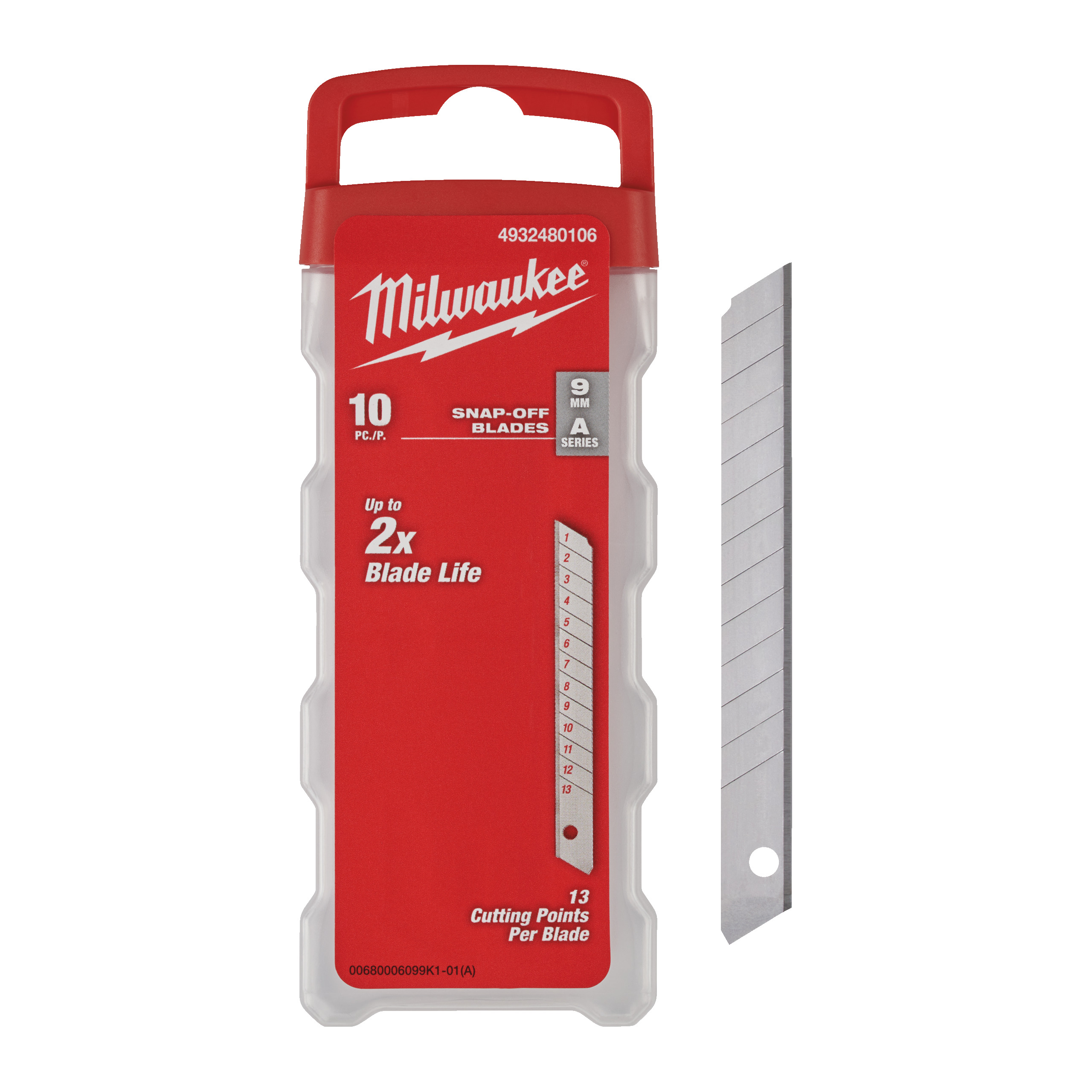 Abbrechklinge 9 mm silber — Nachfüllpack für Cuttermesser – Bild 2