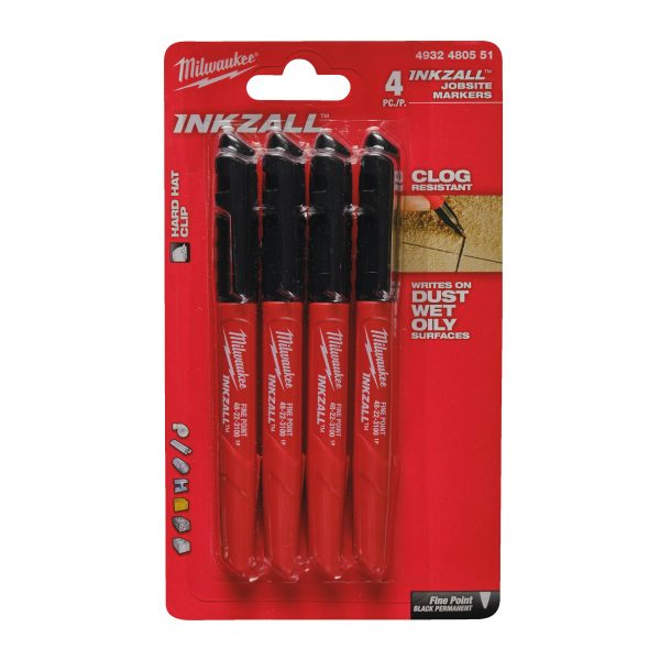 INKZALL Permanentmarker Set 4-teilig