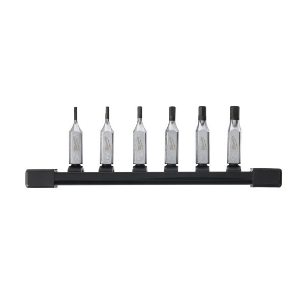 Innensechskant Bit-Steckschlüsseleinsatz metrisch 1/4" Set — 6-teilig