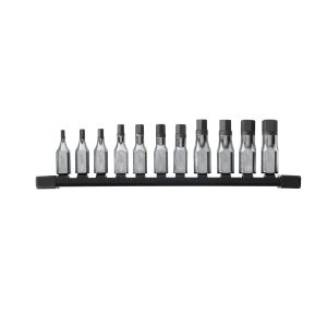 Innensechskant Bit-Steckschlüsseleinsatz metrisch 3/8" Set — 11-teilig