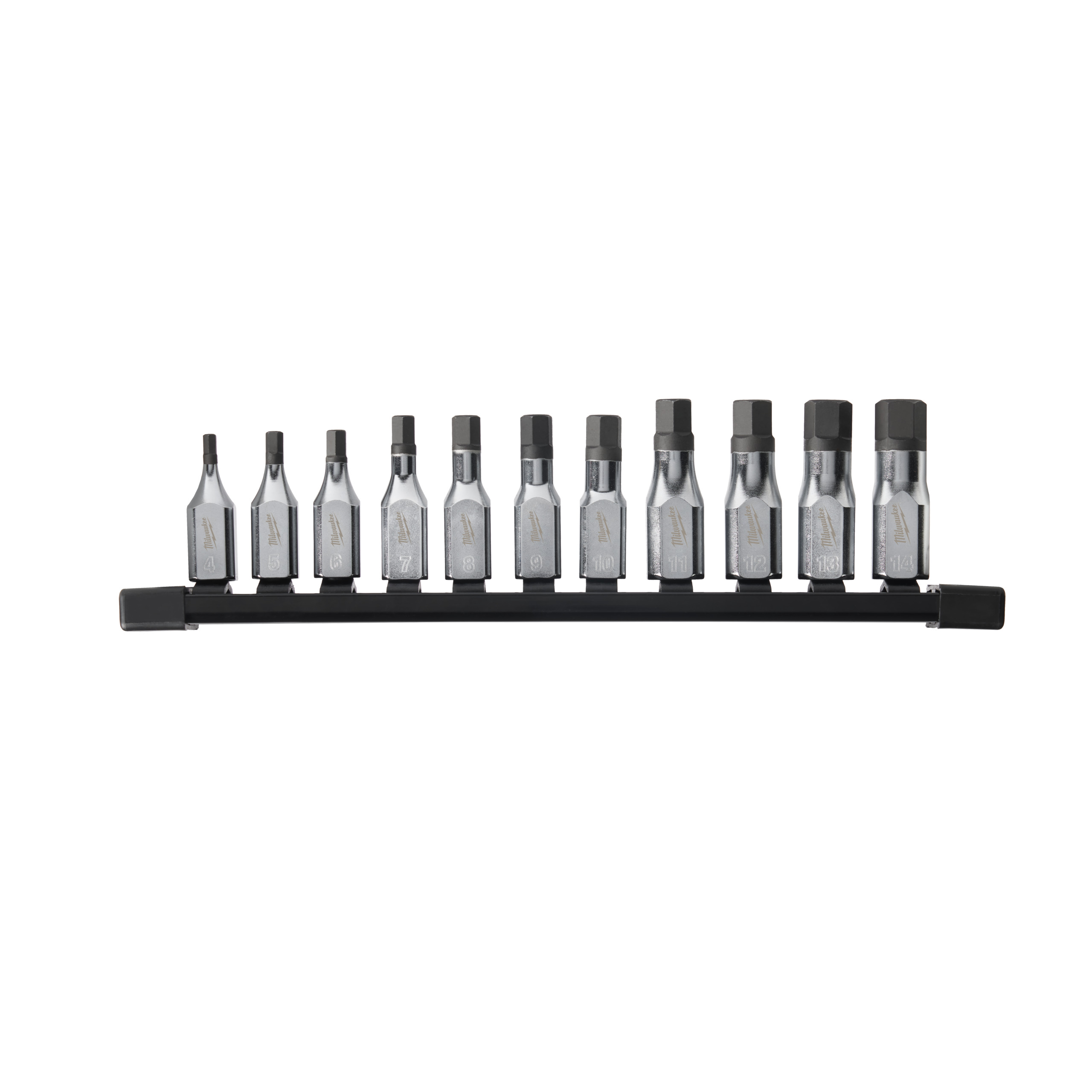 Innensechskant Bit-Steckschlüsseleinsatz metrisch 3/8" Set — 11-teilig