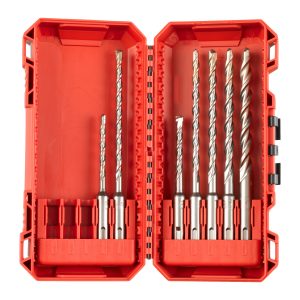 Hammerbohrer M2SDS-Plus Set, 7-teilig — 5/6 x 110 mm, 5,5/6/7/8/10 x 160 mm in PACKOUT kompatibler Kassette