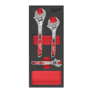 Rollgabelschlüssel Einlage — 3-teilig für Werkstattwagen 78 cm