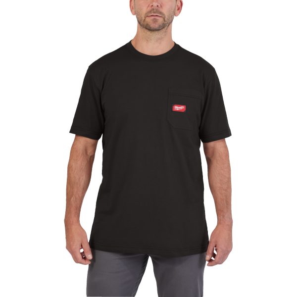 WTSSBL-XXL — Arbeits-T-Shirt schwarz mit UV-Schutz