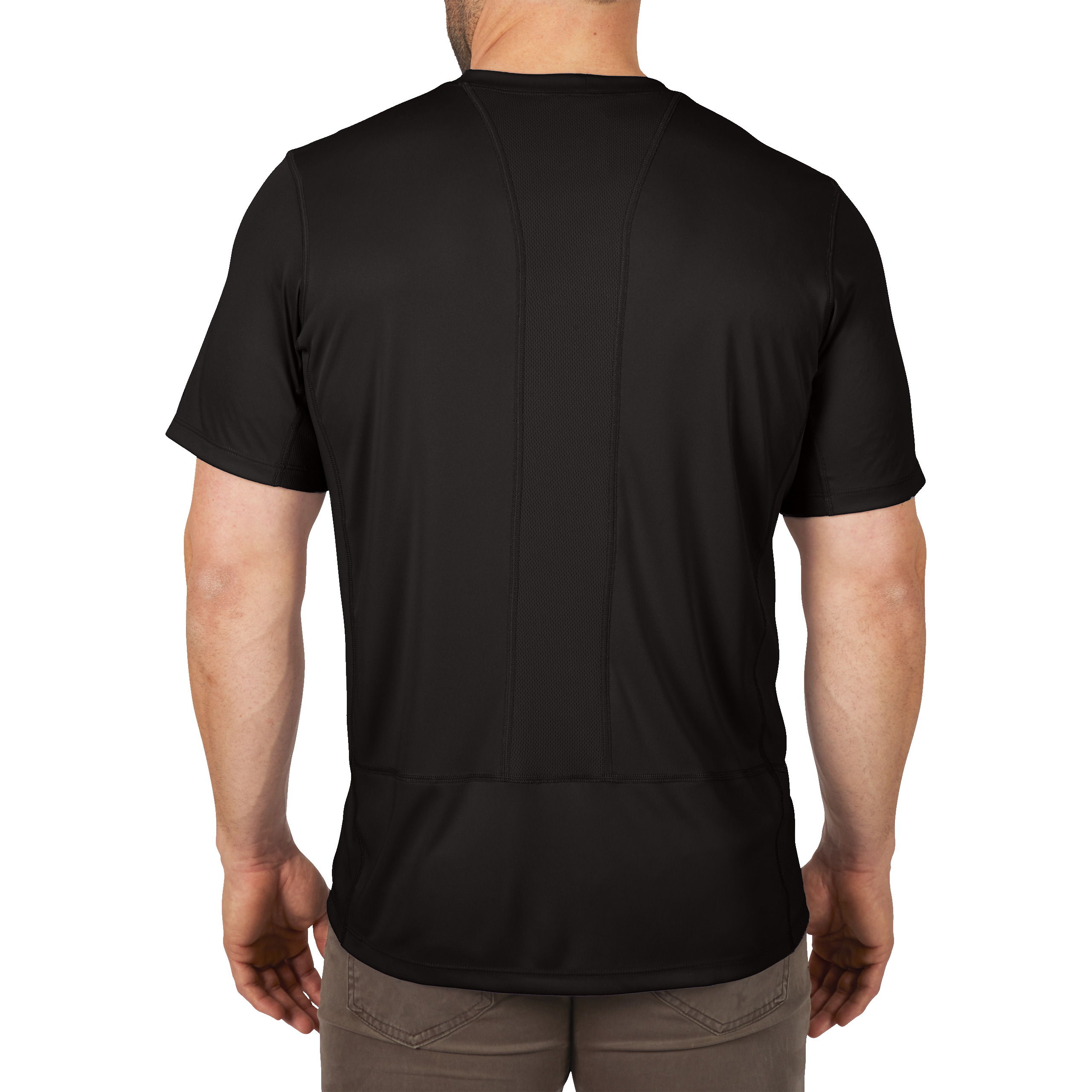 WWSSBL-XXL — Funktions-T-Shirt schwarz mit UV-Schutz – Bild 2
