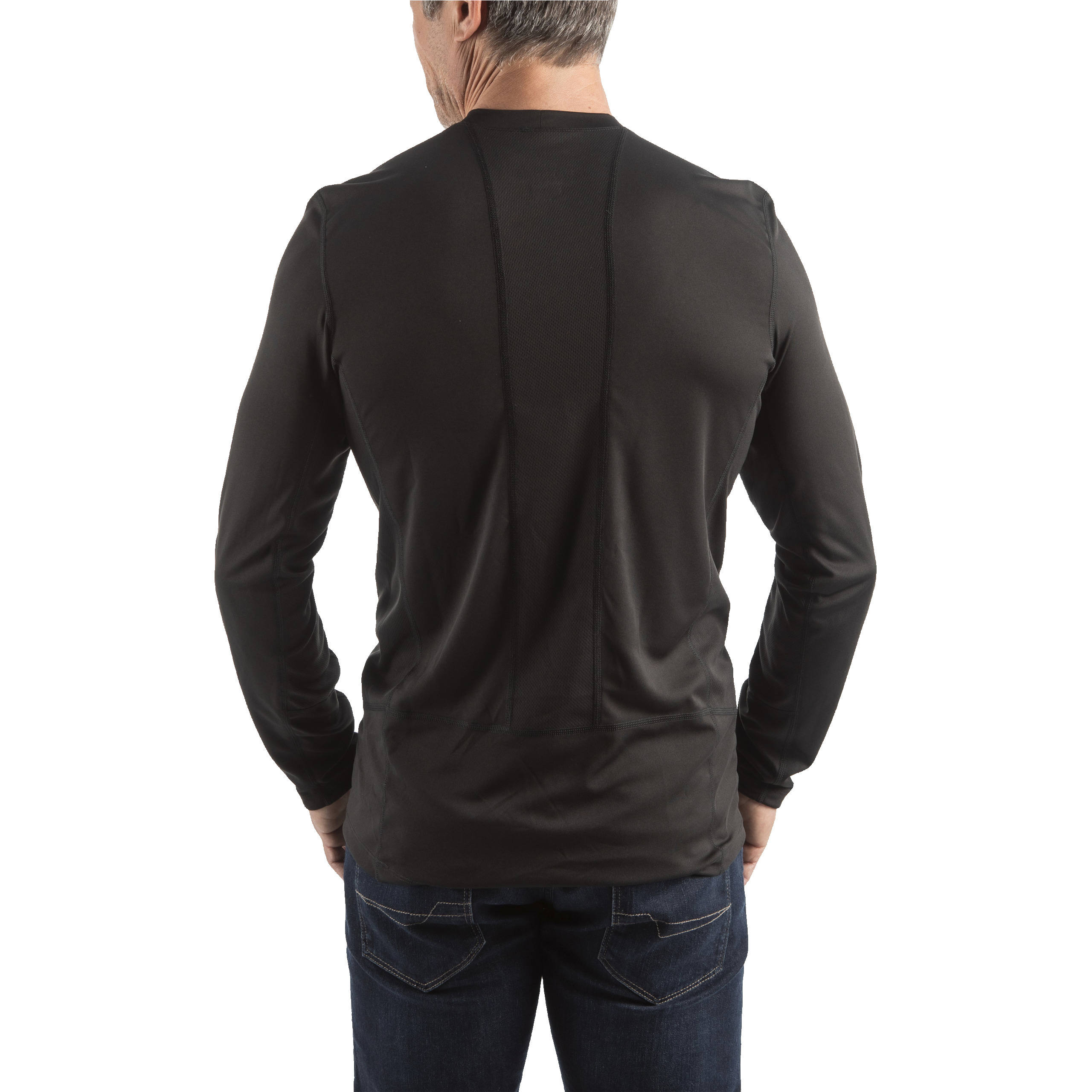 WWSSBL-XXL — Funktions-T-Shirt schwarz mit UV-Schutz – Bild 4