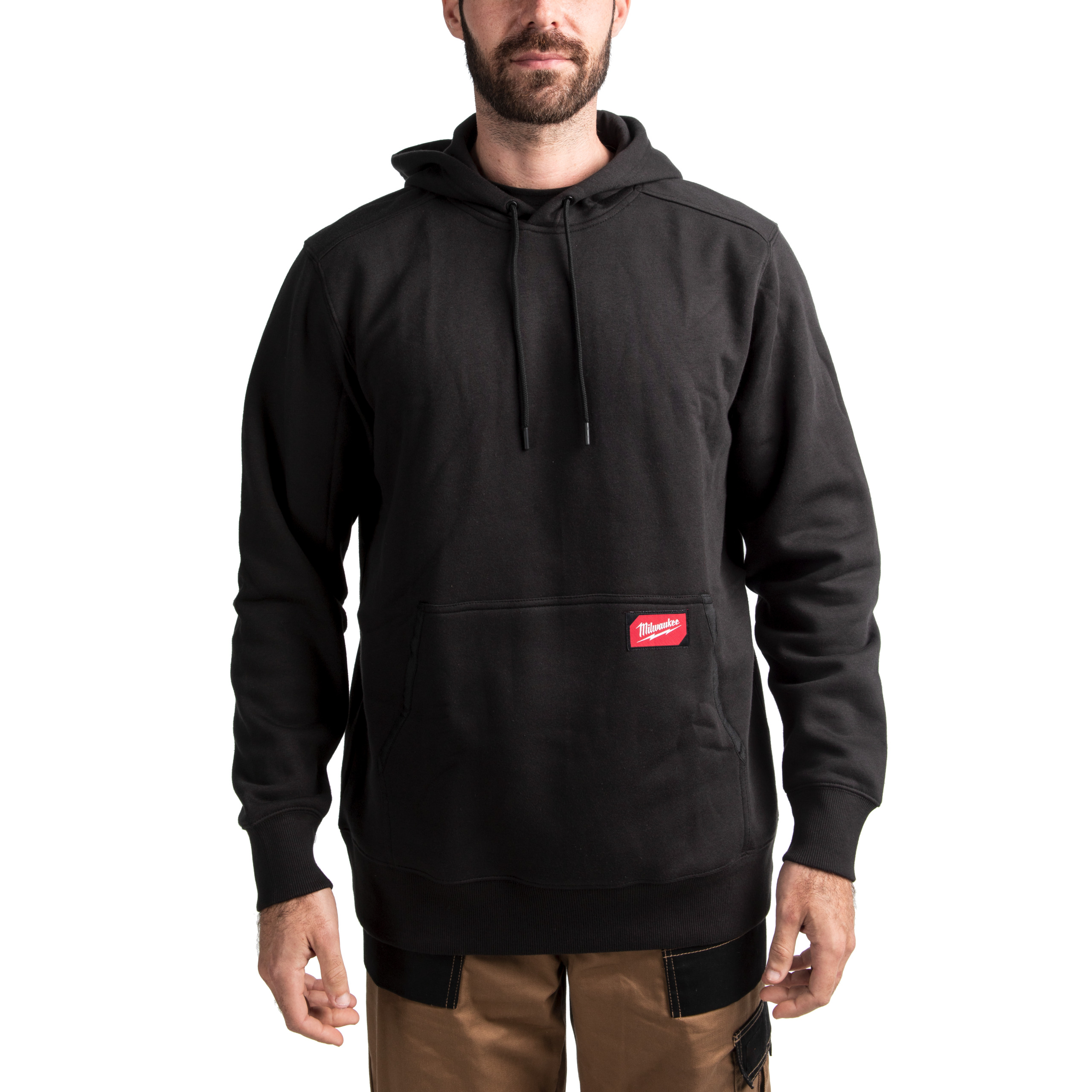 WHMWBL-L — leichter Arbeits-Kapuzen-Pullover schwarz