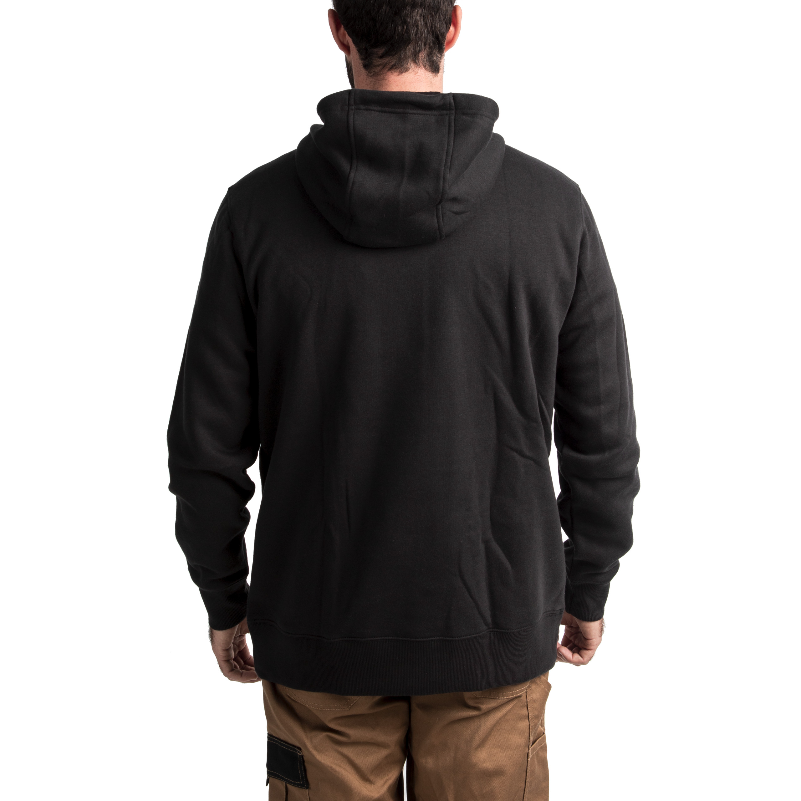 WHMWBL-XXL — leichter Arbeits-Kapuzen-Pullover schwarz – Bild 3