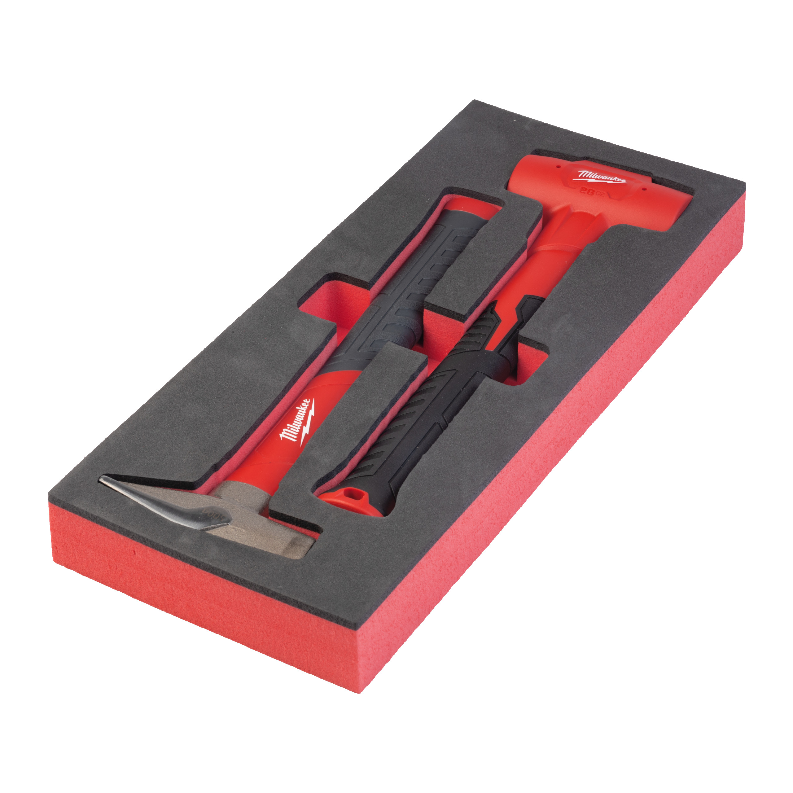 Schlosser- und Schonhammer Einlage — 2-teilige Einlage für Werkstattwagen 78 cm – Bild 2