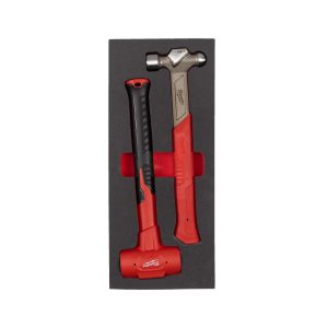 Englischer Schlosser- und Schonhammer Einlage — 2-teilige Einlage für Werkstattwagen 78 cm