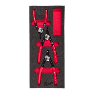 Sicherungsringzangen Einlage — 3-teilige Einlage für Werkstattwagen 78 cm