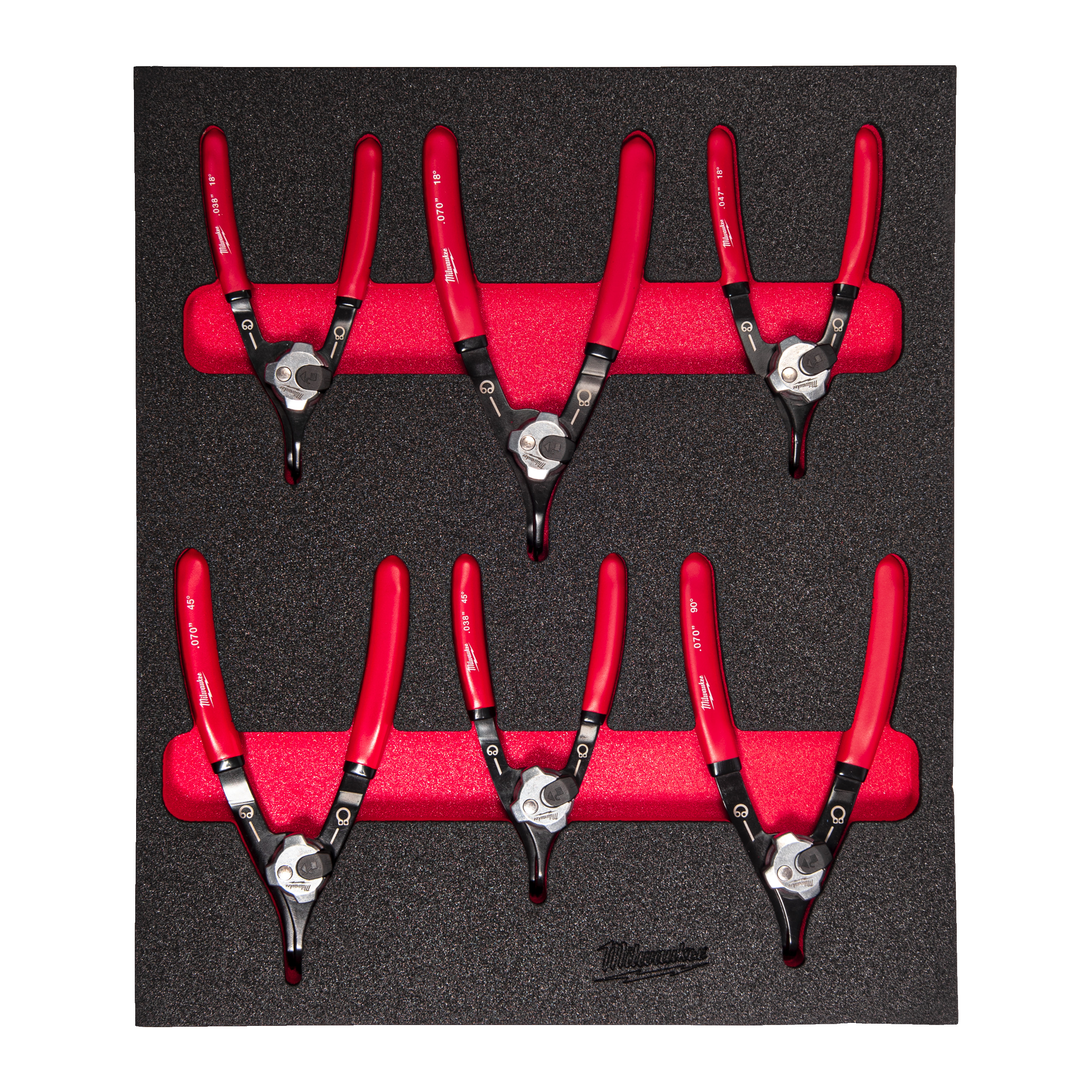 Sicherungsringzangen Einlage — 6-teilige Einlage für Werkstattwagen 78 cm