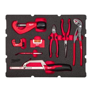 Sanitär-Werkzeug Einlage — 8-teilige Einlage für PACKOUT Koffer mit Schubladen