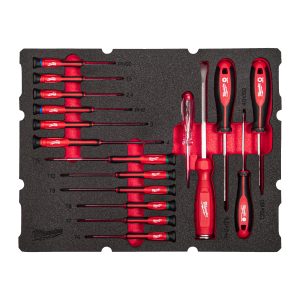 Feinschraubendreher Einlage — 17-teilige Einlage für PACKOUT Koffer mit Schubladen