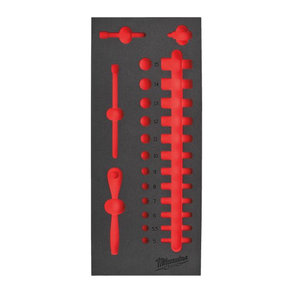 Ersatz-Einlage 1/3 — für 1/4" Ratsche und Steckschlüsseleinsätze, für Werkstattwagen 78 cm