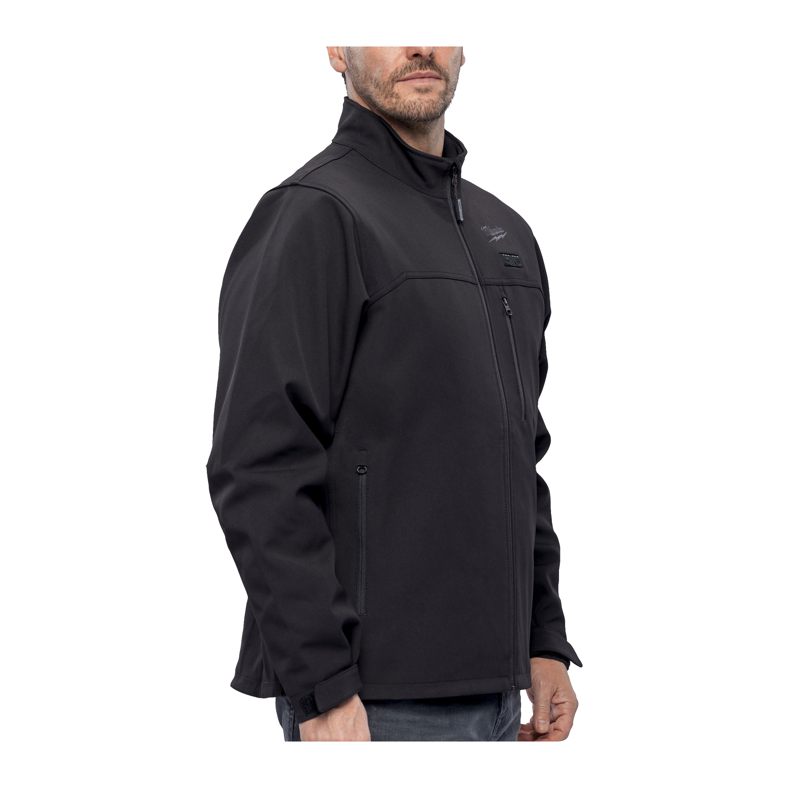 M12HJBL6-0 (XL) — 12 V Akku-Heiz-Jacke Herren schwarz, ohne Akku u. Ladegerät – Bild 2