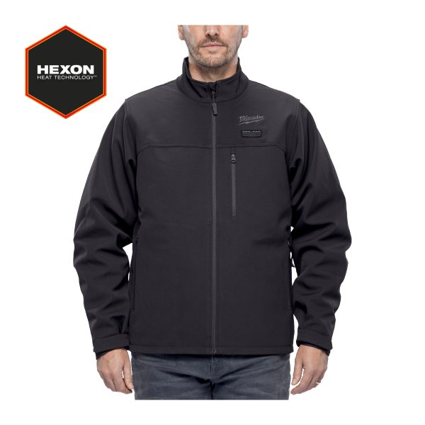 M12HJBL6-0 (XXL) — 12 V Akku-Heiz-Jacke Herren schwarz, ohne Akku u. Ladegerät
