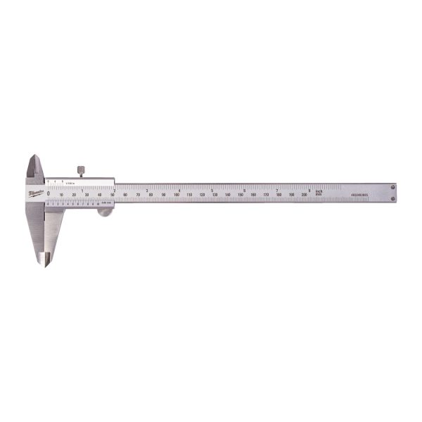 Taschen-Messschieber, Messbereich 0-200 mm — in Aufbewahrungsbox