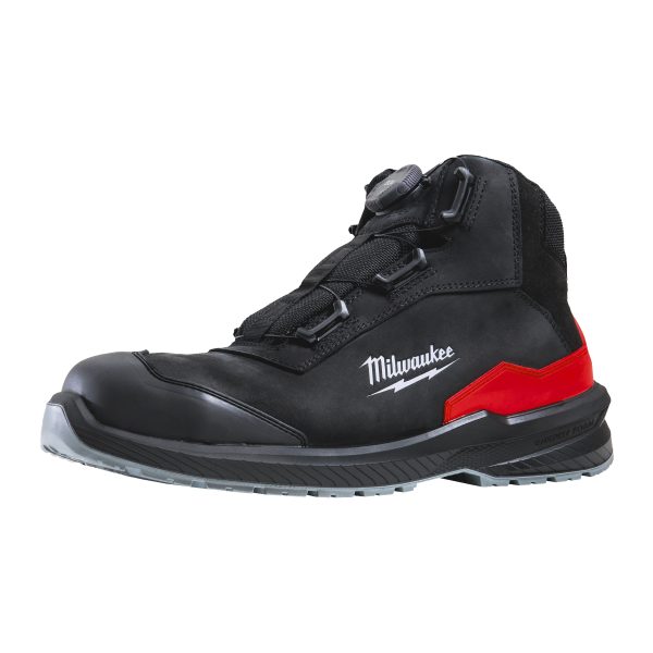 FLEXTRED S3S Sicherheits-Stiefel BOA Leder schwarz