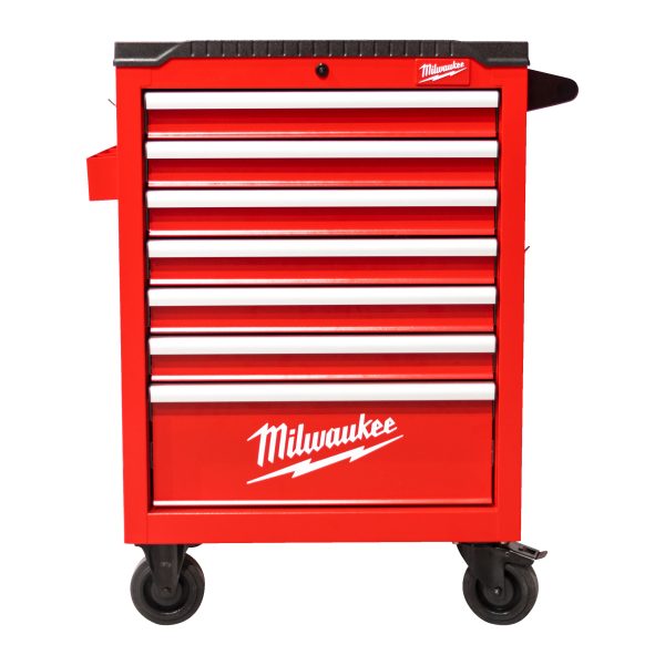 TOOLGUARD Werkstattwagen 69 cm / 27" rot — mit 7 Schubladen