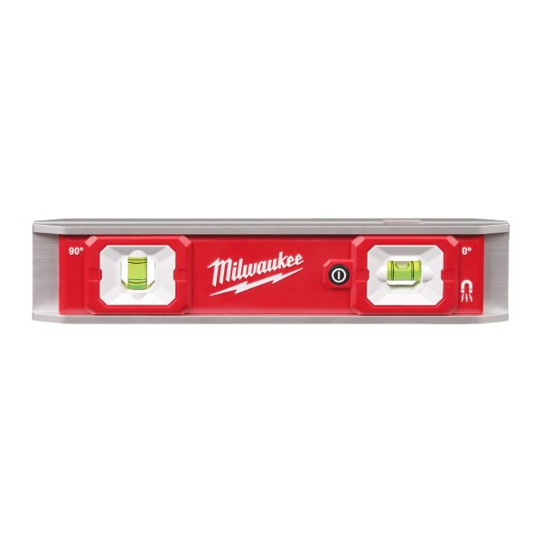 Wasserwaage Torpedo LED — 23 cm lang magnetisch