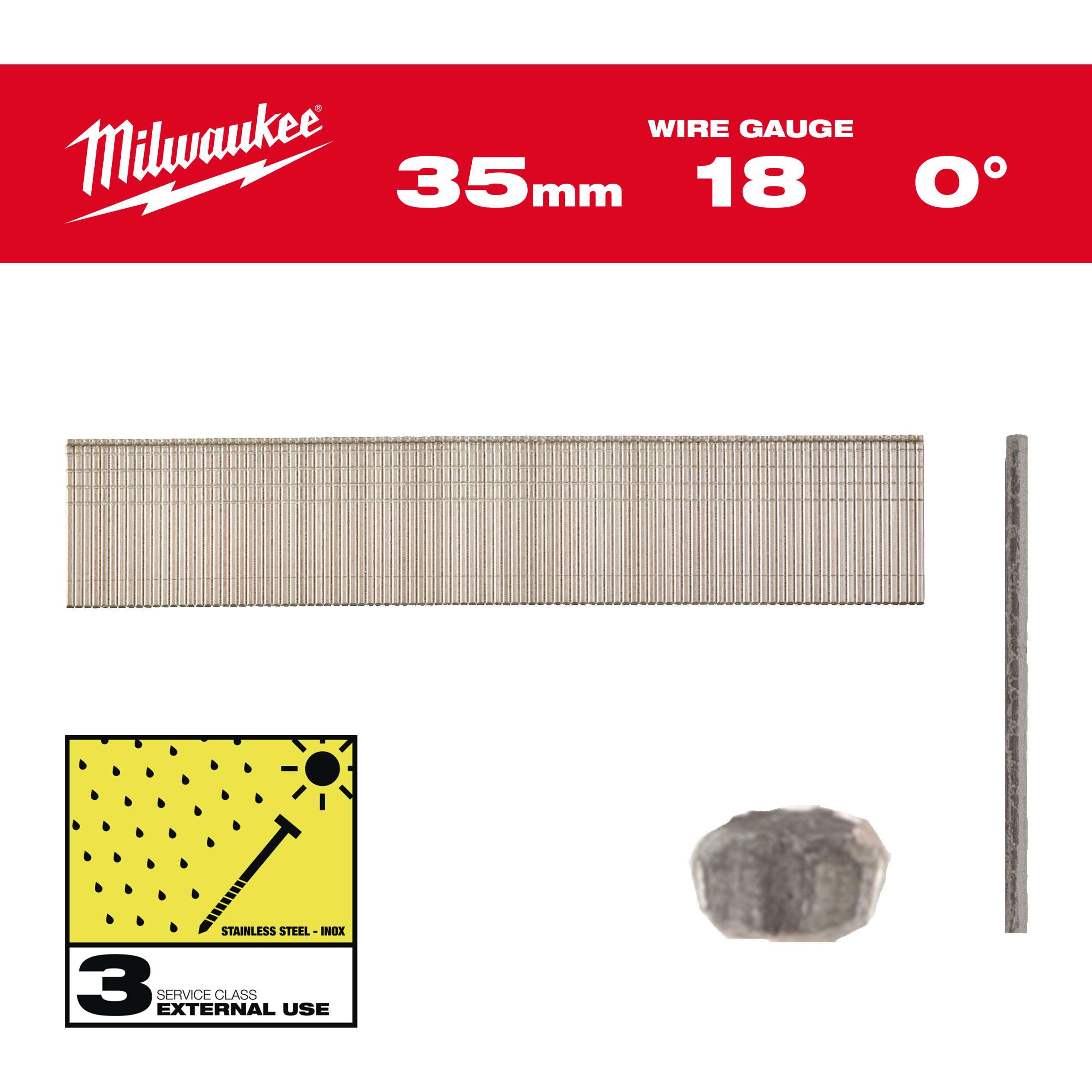 Stauchkopf-Nägel 18 Gauge für M18CN18GS