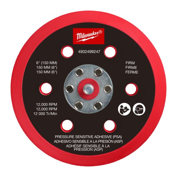 FROSBPHP150 — Schleifteller für M12 FUEL™ 150 mm Exzenterschleifer - hart und druckempfindlich haftend (PSA)