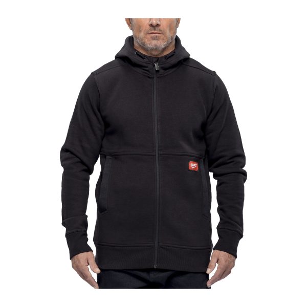 WHZBL-L — GRIDIRON Full-Zip Kapuzenpullover schwarz
