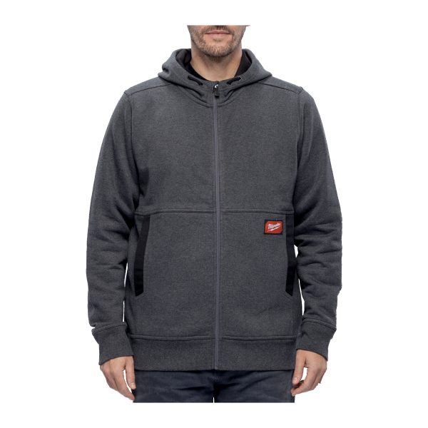 WHZGR-M — GRIDIRON Full-Zip Kapuzenpullover grau