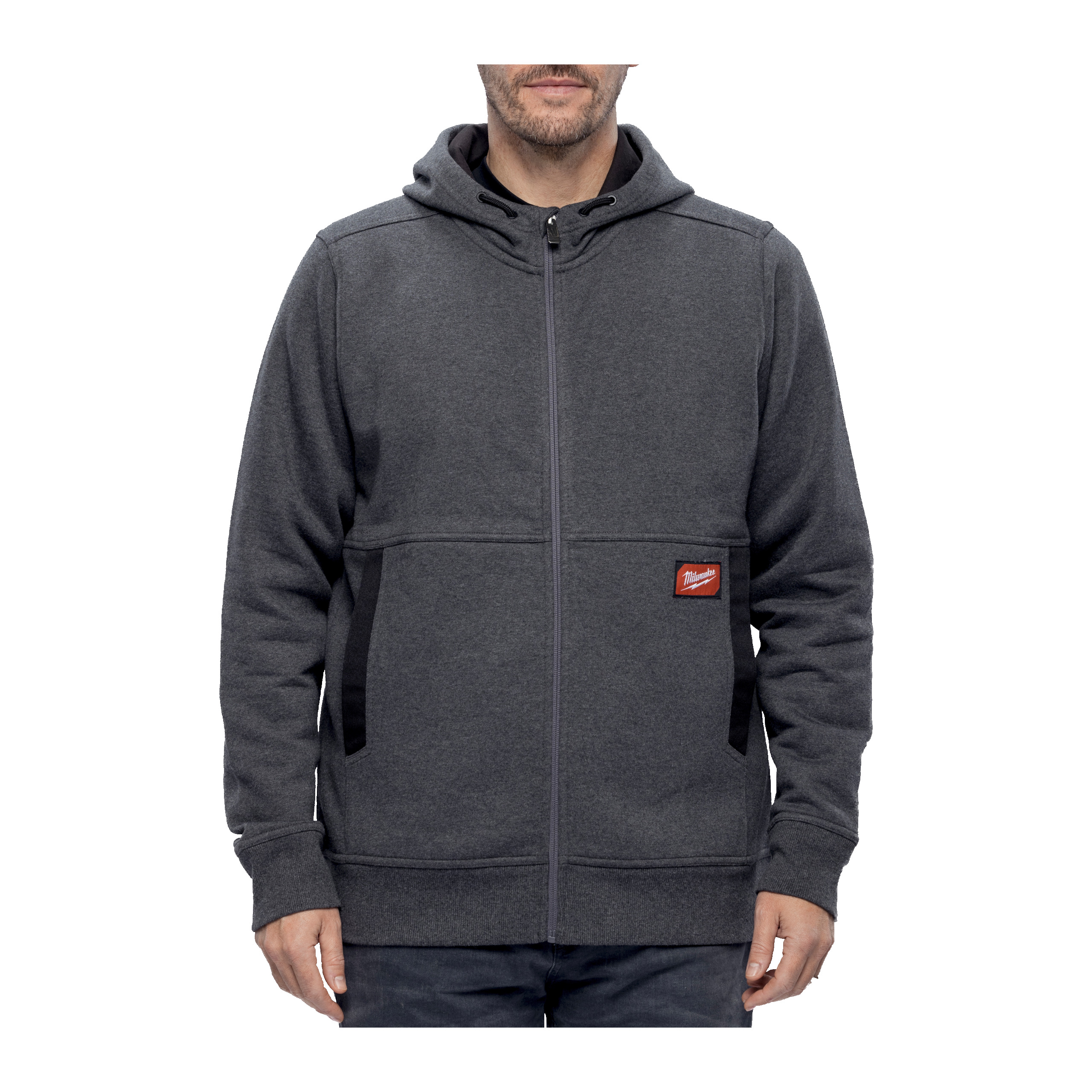 WHZGR-L — GRIDIRON Full-Zip Kapuzenpullover grau