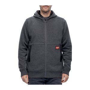 WHZGR-XXL — GRIDIRON Full-Zip Kapuzenpullover grau