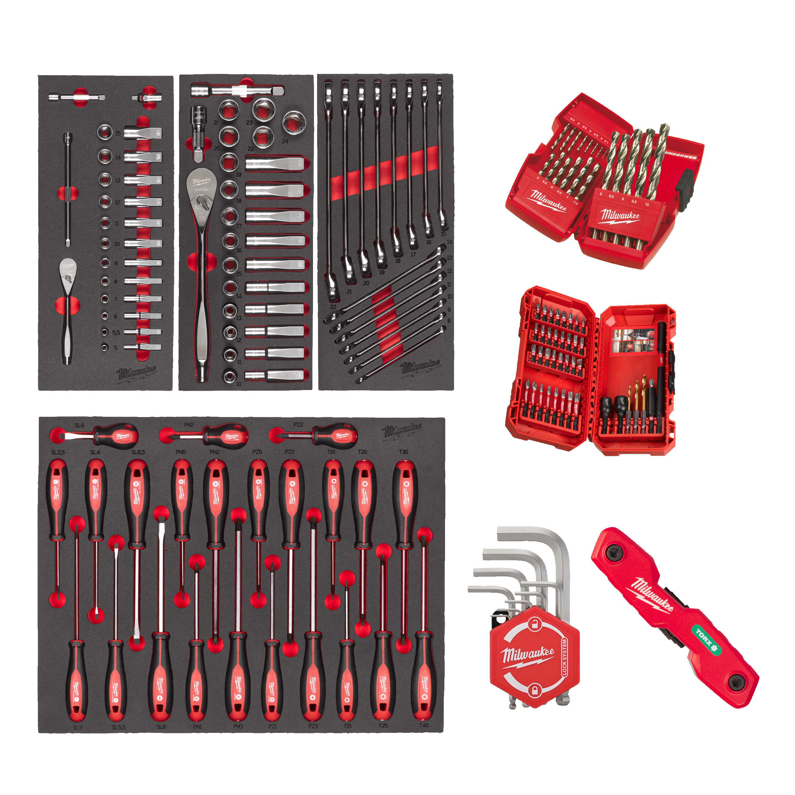 Bestücktes Einlagen-Set Universal 170-teilig — für Werkstattwagen 78 cm