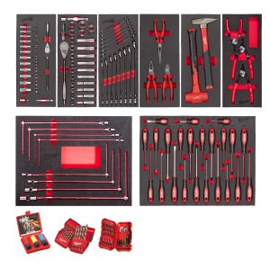 Bestücktes Einlagen-Set Automotive 172-teilig — für Werkstattwagen 78 cm